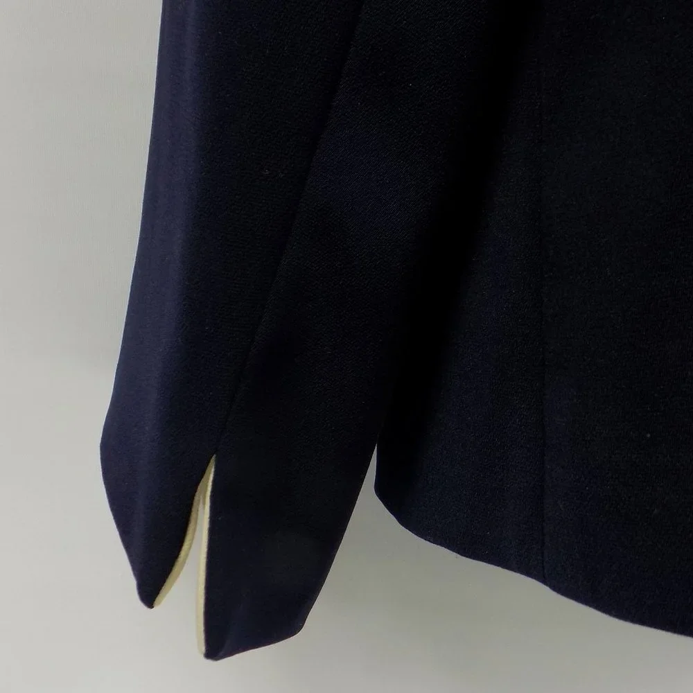 Worthington Navy Blue/Linen Zip-Front Suit Jacket and Tank Blouse Sz 18 READ NWT - Picture 7 of 16